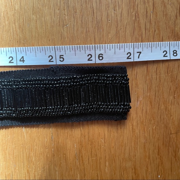 Charles Chang-Lima Black Beaded and Ribbon Belt - Picture 5 of 8